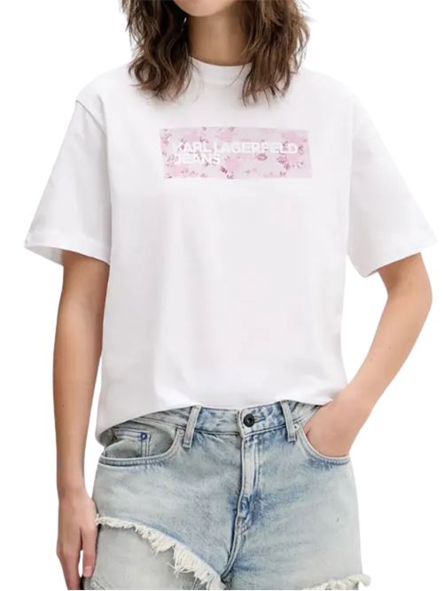 T-shirt stampa floreale Karl Lagerfeld jeans | B2W17071100